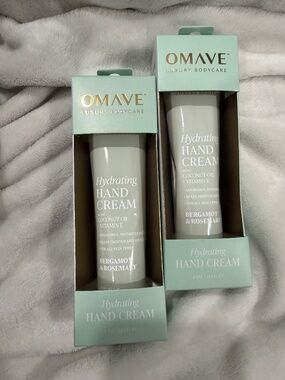 OMAVE LUXURY BODYCARE - Hydrating Hand Cream, Bergamot & Rosemary (Pack of 2)